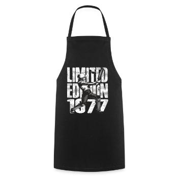 Limited Edition 1977 Limited Edition Cricket - Cooking Apron - black - Front - AI Model Male 185 dark (185cm)