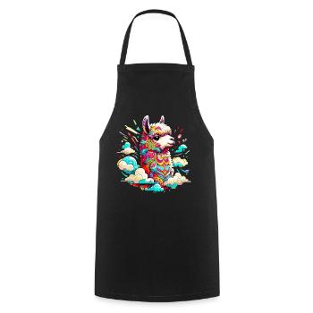 Alpaga - Tablier de cuisine - noir - Devant - AI Model Male 185 dark (185cm)