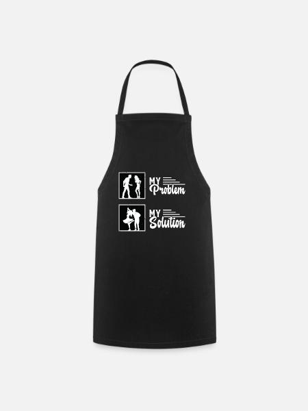 Danseuse Swing Mon Problème Ma Solution Pictogramme Maman - Tablier de cuisine - noir