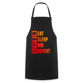 Dirt Biker Motocross Women's Dirt Bike Freestyle Moto - Cooking Apron - black - Front - AI Model Male 185 dark (185cm)