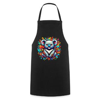 Koala - Tablier de cuisine - noir - Devant - AI Model Male 185 dark (185cm)