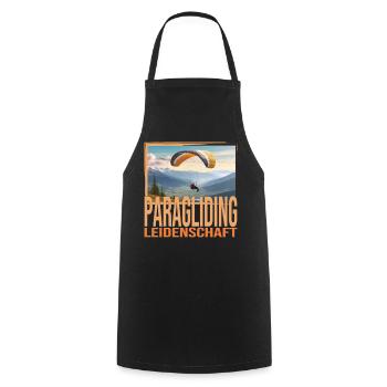 Paragliding Leidenschaft - Kochschürze - Schwarz - Vorne - AI Model Male 185 dark (185cm)