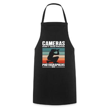 Photographe Passion Photographie - Tablier de cuisine - noir - Devant - AI Model Male 185 dark (185cm)