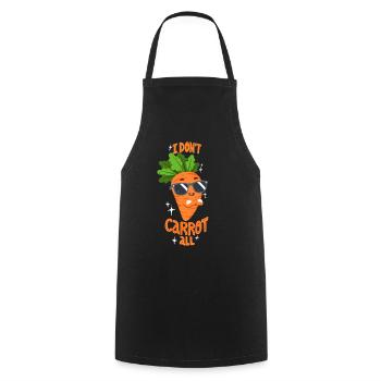 Carotte fraîche - Tablier de cuisine - noir - Devant - AI Model Male 185 dark (185cm)