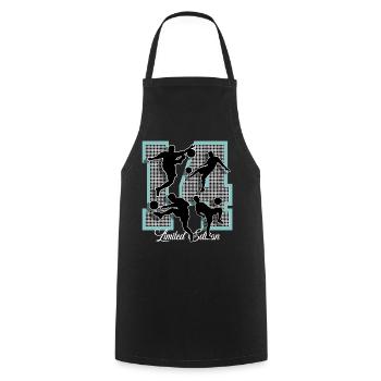 14th Birthday Football - Cooking Apron - black - Front - AI Model Male 185 dark (185cm)