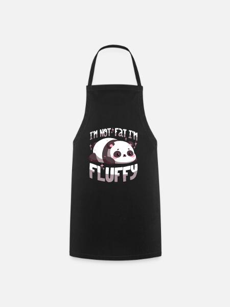 I'm not fat, I'm fluffy - Cooking Apron - black