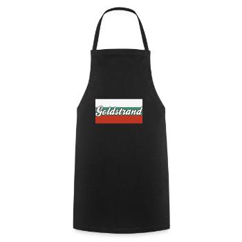 Goldstrand Bulgarien - Kochschürze - Schwarz - Vorne - AI Model Male 185 dark (185cm)