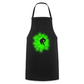 Hockey – Players on the - Cooking Apron - black - Front - AI Model Male 185 dark (185cm)