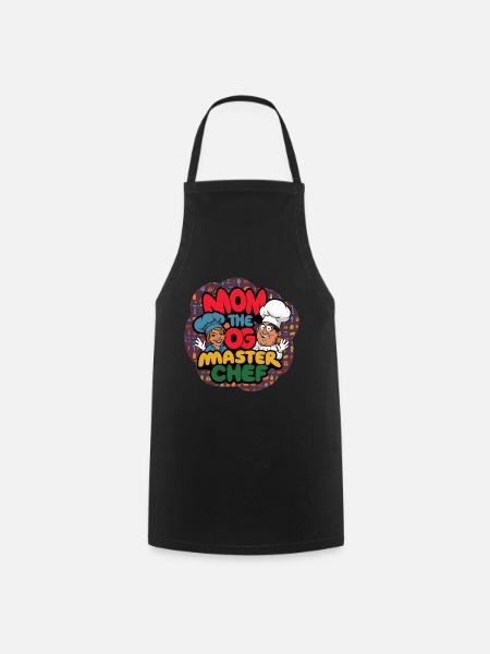 Mom Dog Master Chef T-Shirt - Cooking Apron - black
