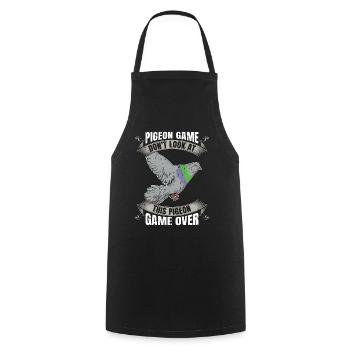 Homing Pigeon Game Don't Look Pigeon Racing Lover - Cooking Apron - black - Front - AI Model Male 185 dark (185cm)
