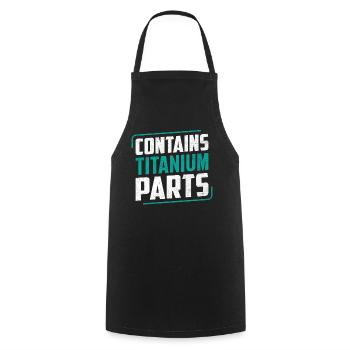 Funny Chiropractic Spine Scoliosis Lumbar Spinal - Cooking Apron - black - Front - AI Model Male 185 dark (185cm)
