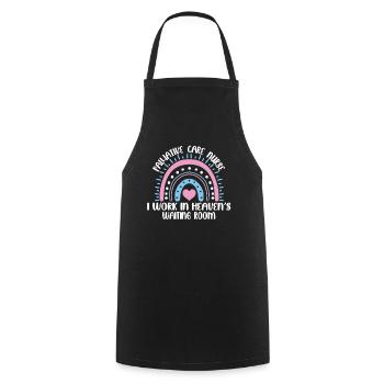Palliative care - Cooking Apron - black - Front - AI Model Male 185 dark (185cm)