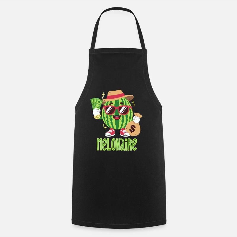 Melonen-Millionär - Kochschürze - Schwarz