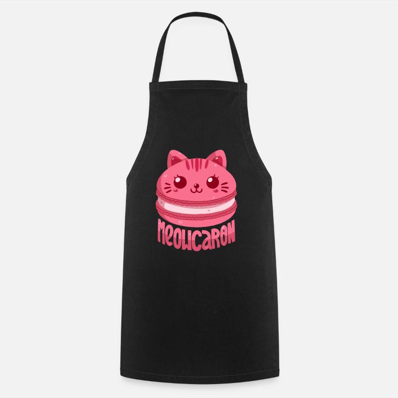 Meowcaron - Kochschürze - Schwarz