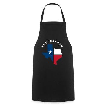 Texas Staat Herkunft - Kochschürze - Schwarz - Vorne - AI Model Male 185 dark (185cm)
