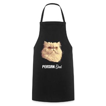 Persian Cat Perserkatze - Kochschürze - Schwarz - Vorne - AI Model Male 185 dark (185cm)