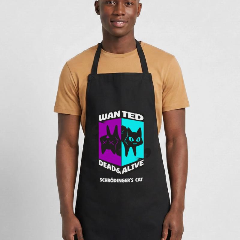 Physics Quantum Nerd Dead Alive Schrödinger's Cat Cooking Apron