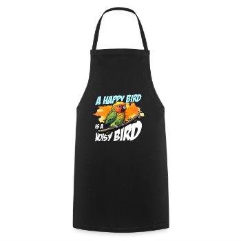 Conure A Happy Bird Is A Parrot Owner Conure Lover - Cooking Apron - black - Front - AI Model Male 185 dark (185cm)