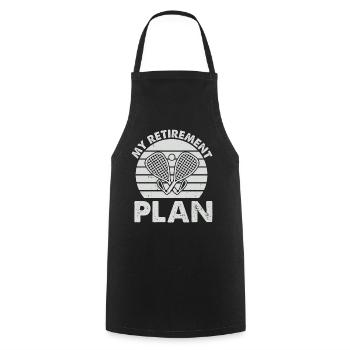 Retired Racquetball Player Racquetball Retirement - Cooking Apron - black - Front - AI Model Male 185 dark (185cm)