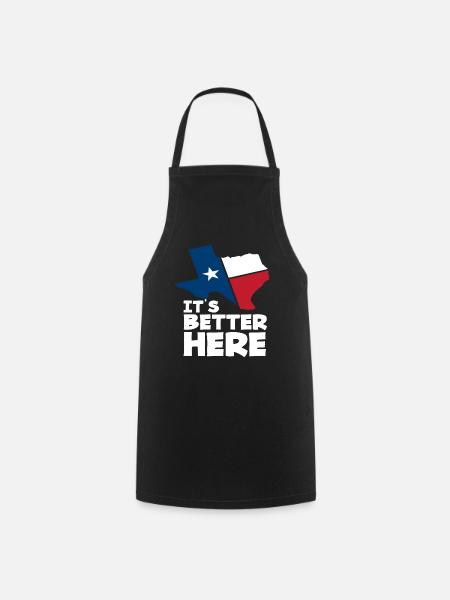 Texas Es Ist Besser Hier - Kochschürze - Schwarz