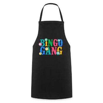 Joueur de bingo Bingo Gang - Tablier de cuisine - noir - Devant - AI Model Male 185 dark (185cm)