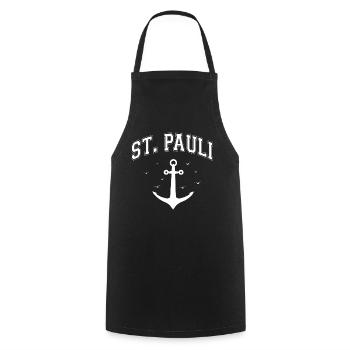 Hambourg Tshirt cadeau Moin Hamburch Football - Tablier de cuisine - noir - Devant - AI Model Male 185 dark (185cm)