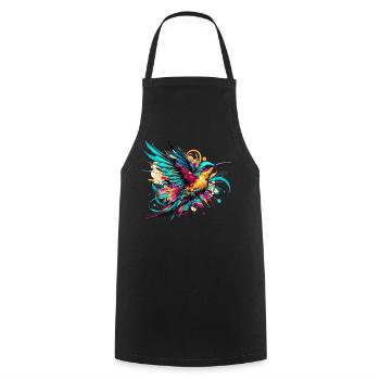 Colibri - Tablier de cuisine - noir - Devant - AI Model Male 185 dark (185cm)