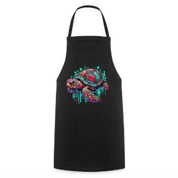 Turtle - Cooking Apron - black - Front - AI Model Male 185 dark (185cm)