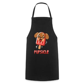 Dog Popsicles - Cooking Apron - black - Front - AI Model Male 185 dark (185cm)