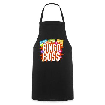 Bingo Player Bingo - Cooking Apron - black - Front - AI Model Male 185 dark (185cm)