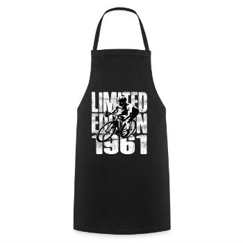 Édition limitée 1961 édition limitée anniversaire - Tablier de cuisine - noir - Devant - AI Model Male 185 dark (185cm)