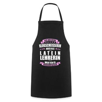 Lateinlehrerin Abschied Lehrerin Erinnerung Lehrer - Kochschürze - Schwarz - Vorne - AI Model Male 185 dark (185cm)