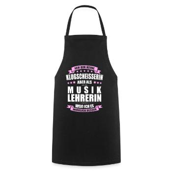 Musiklehrerin Abschied Lehrerin Erinnerung Lehrer - Kochschürze - Schwarz - Vorne - AI Model Male 185 dark (185cm)