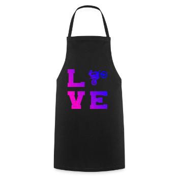 Dirt Biker Supermoto Men's Dirt Bike Dirt Bike - Cooking Apron - black - Front - AI Model Male 185 dark (185cm)