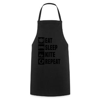Men's Kiting Kitesurfer Women's Kite Kitesurfing - Cooking Apron - black - Front - AI Model Male 185 dark (185cm)