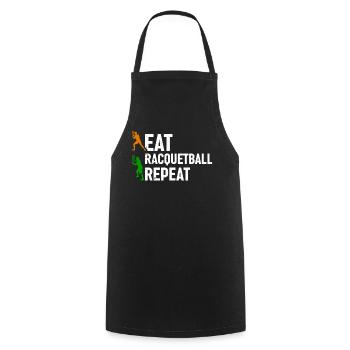 Manger Racquetball Repeat - Racquetball - Tablier de cuisine - noir - Devant - AI Model Male 185 dark (185cm)