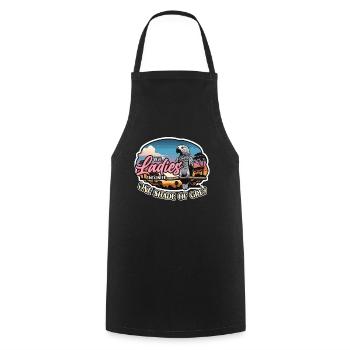 African Grey Real Ladies Only Need Ornithologist - Cooking Apron - black - Front - AI Model Male 185 dark (185cm)