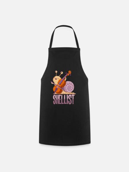 Cello Pun - Cooking Apron - black