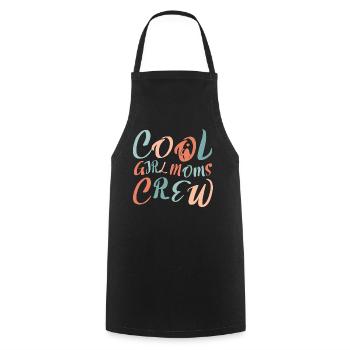 Cool Boy Moms Crew – Mom Life Design - Cooking Apron - black - Front - AI Model Male 185 dark (185cm)