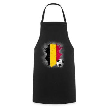 Belgium Belgique Belgie Belgium Brussels Football - Cooking Apron - black - Front - AI Model Male 185 dark (185cm)