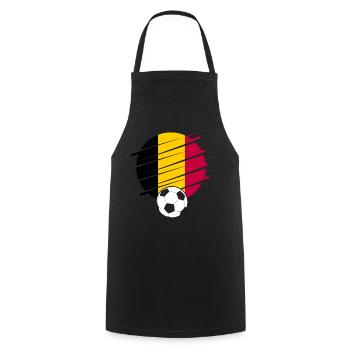 Belgium Belgique Belgie Belgium Brussels Football - Cooking Apron - black - Front - AI Model Male 185 dark (185cm)