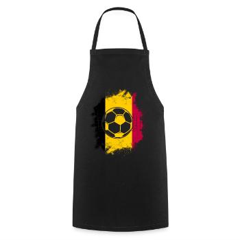 Belgium Belgique Belgie Belgium Brussels Football - Cooking Apron - black - Front - AI Model Male 185 dark (185cm)