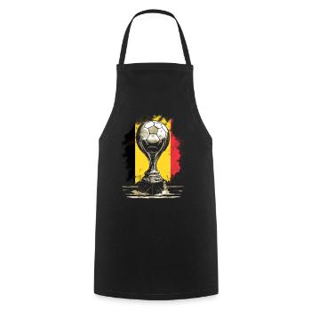 Belgium Belgique Belgie Belgium Brussels Football - Cooking Apron - black - Front - AI Model Male 185 dark (185cm)