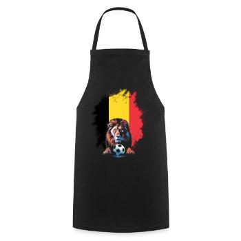 Belgium Belgique Belgie Belgium Brussels Football - Cooking Apron - black - Front - AI Model Male 185 dark (185cm)