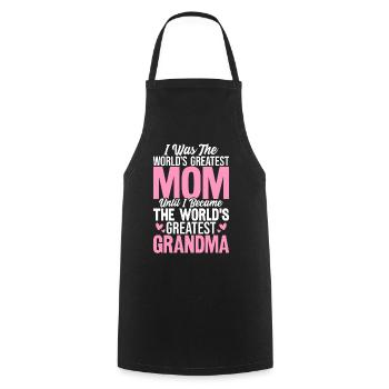 La plus grande grand-mère du monde grand-mère drôle Gigi - Tablier de cuisine - noir - Devant - AI Model Male 185 dark (185cm)