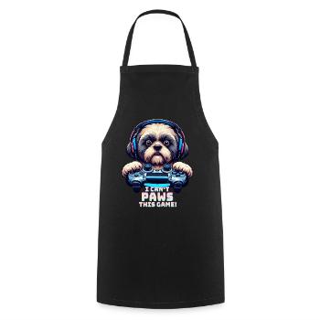 Spiele-Nerds, Shih Tzu Hundeliebhaber - Kochschürze - Schwarz - Vorne - AI Model Male 185 dark (185cm)