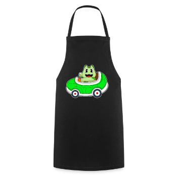 Turtle Car - Cooking Apron - black - Front - AI Model Male 185 dark (185cm)