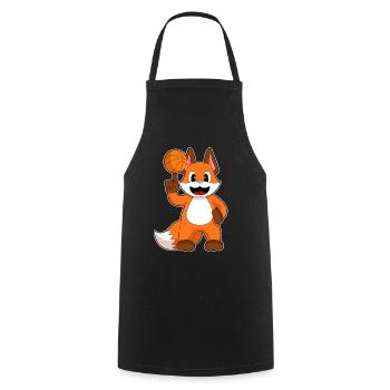 Fox Joueur De Basket-ball Sports De Basket-ball - Tablier de cuisine - noir - Devant - AI Model Male 185 dark (185cm)