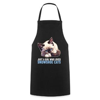 Chaton raquette Chat raquette - Tablier de cuisine - noir - Devant - AI Model Male 185 dark (185cm)
