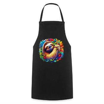 Paresse - Tablier de cuisine - noir - Devant - AI Model Male 185 dark (185cm)